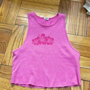 Preppy cropped tank top